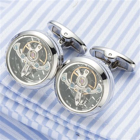 automatic watch movement cufflink